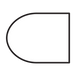 An icon representing surfboard medium rails. 