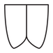 An icon representing surfboard shape. 