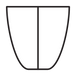 An icon representing a surfboard tail. 